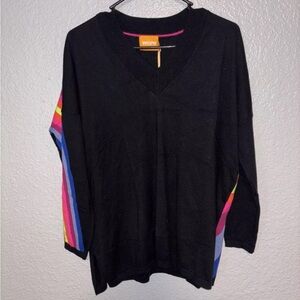 Brodie Cashmere Sweater Wispr Neon Strips